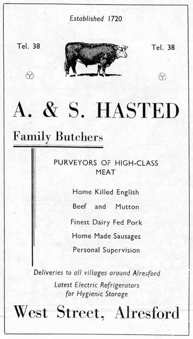 A. & S. HASTED - Butcher