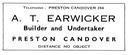 A. T. EARWICKER - Builder & Undertaker