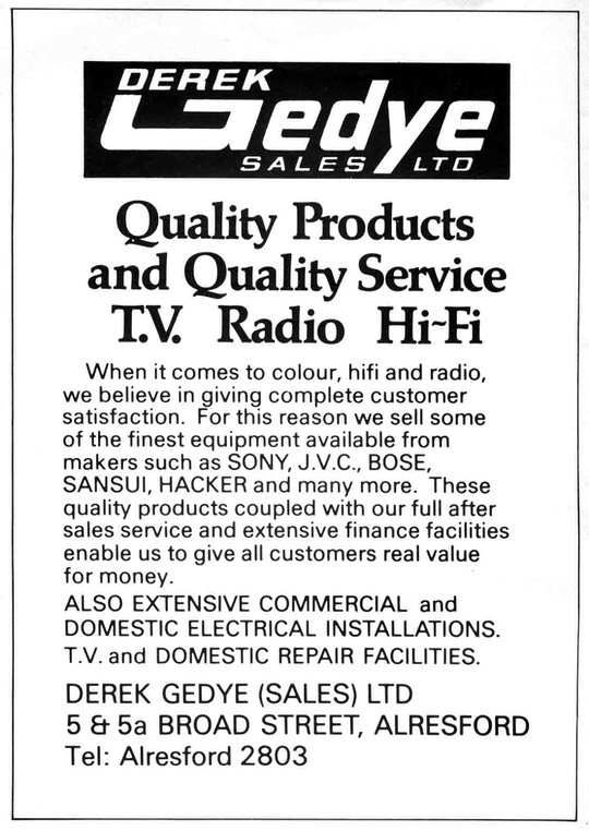 DEREK GEDYE Sales - Electrical