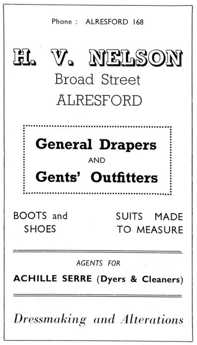H. V. NELSON - Draper & Outfitter