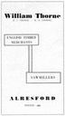 WILLIAM THORNE - Timber Merchant